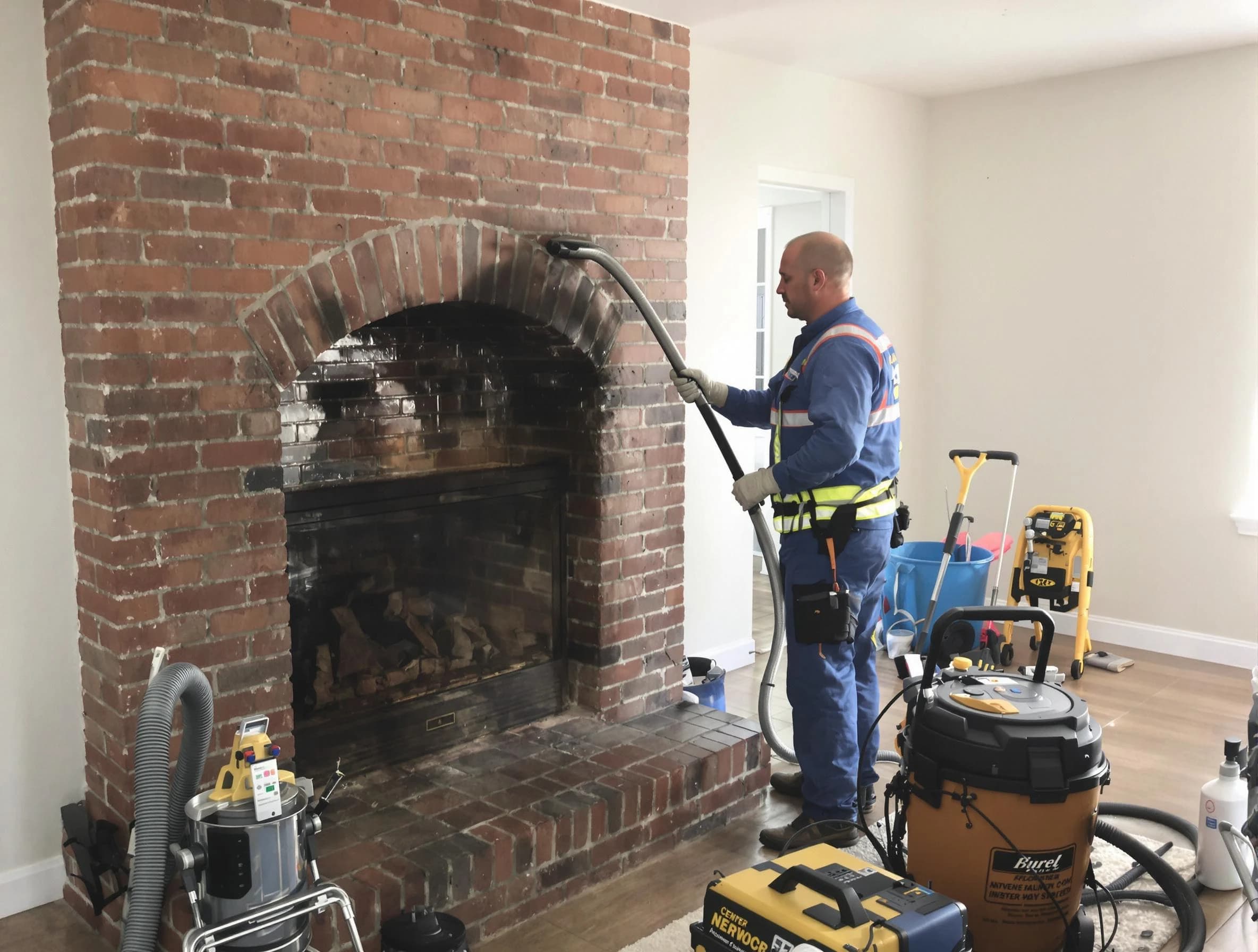 Shrewsbury Chimney Sweep expert performing detailed chimney sweep in Shrewsbury, MA