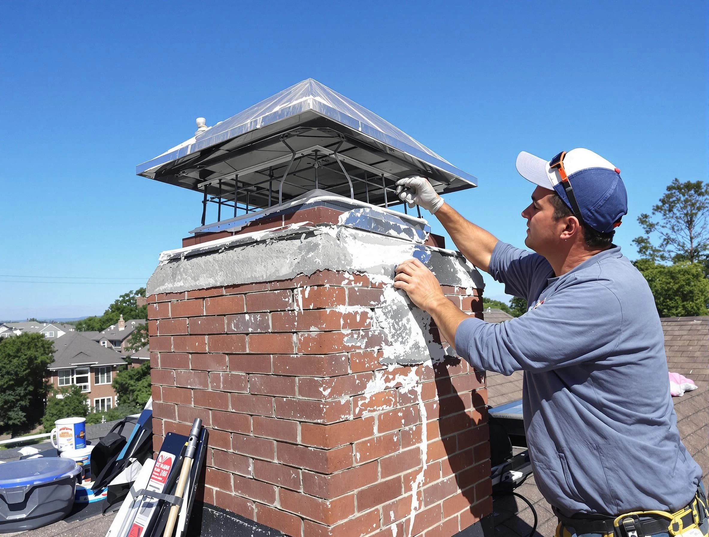 Chimney Crown Services service in Shrewsbury, MA