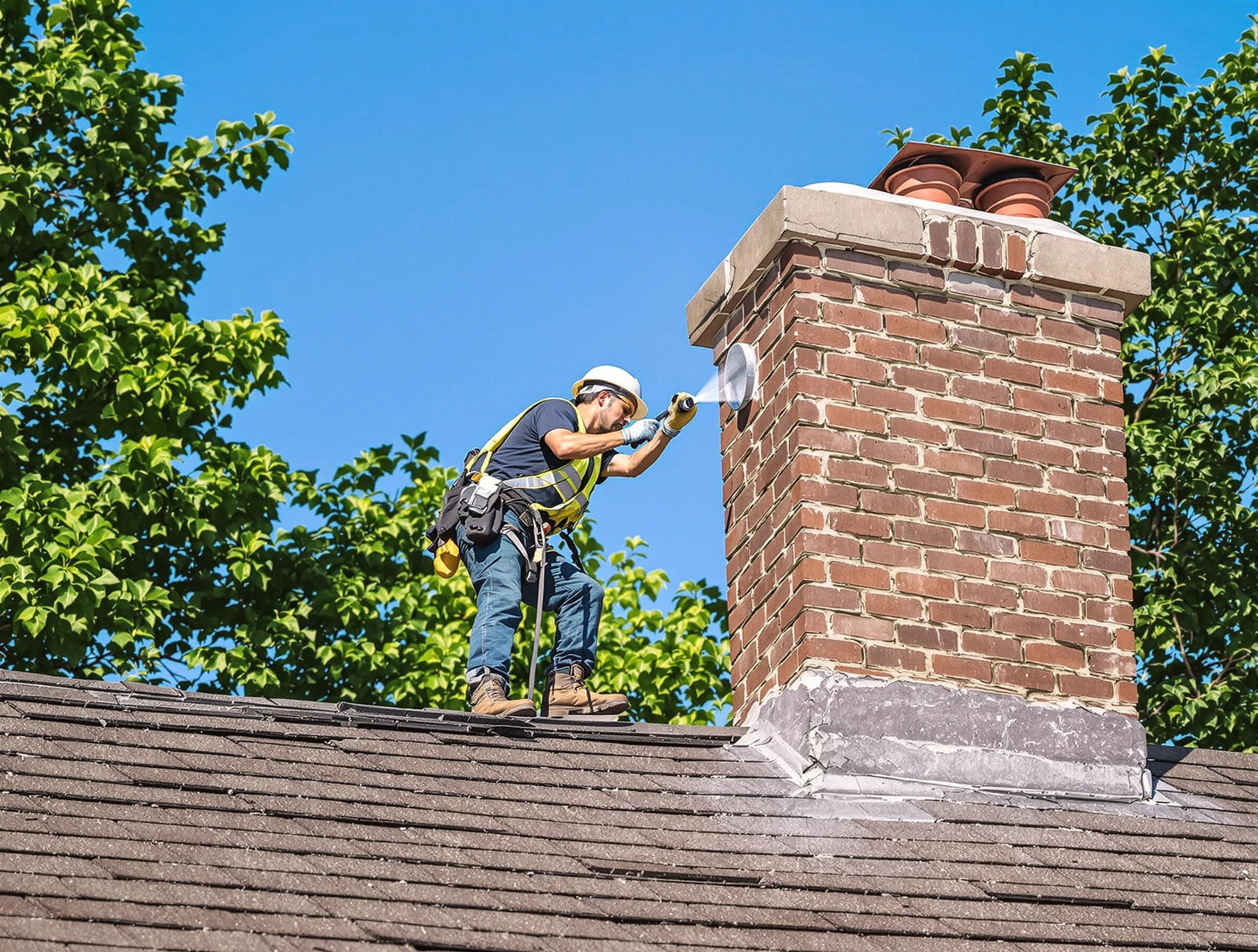 Shrewsbury Chimney Sweep performing an inspection with advanced tools in Shrewsbury, MA