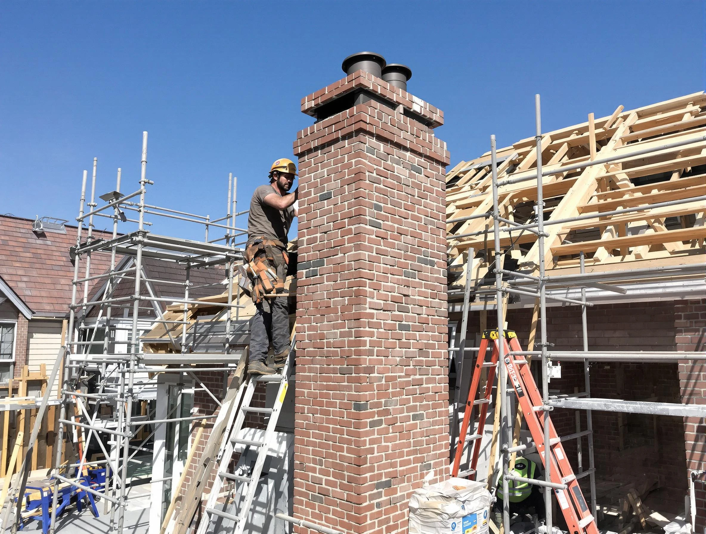 New chimney installation completed by Shrewsbury Chimney Sweep in Shrewsbury, MA