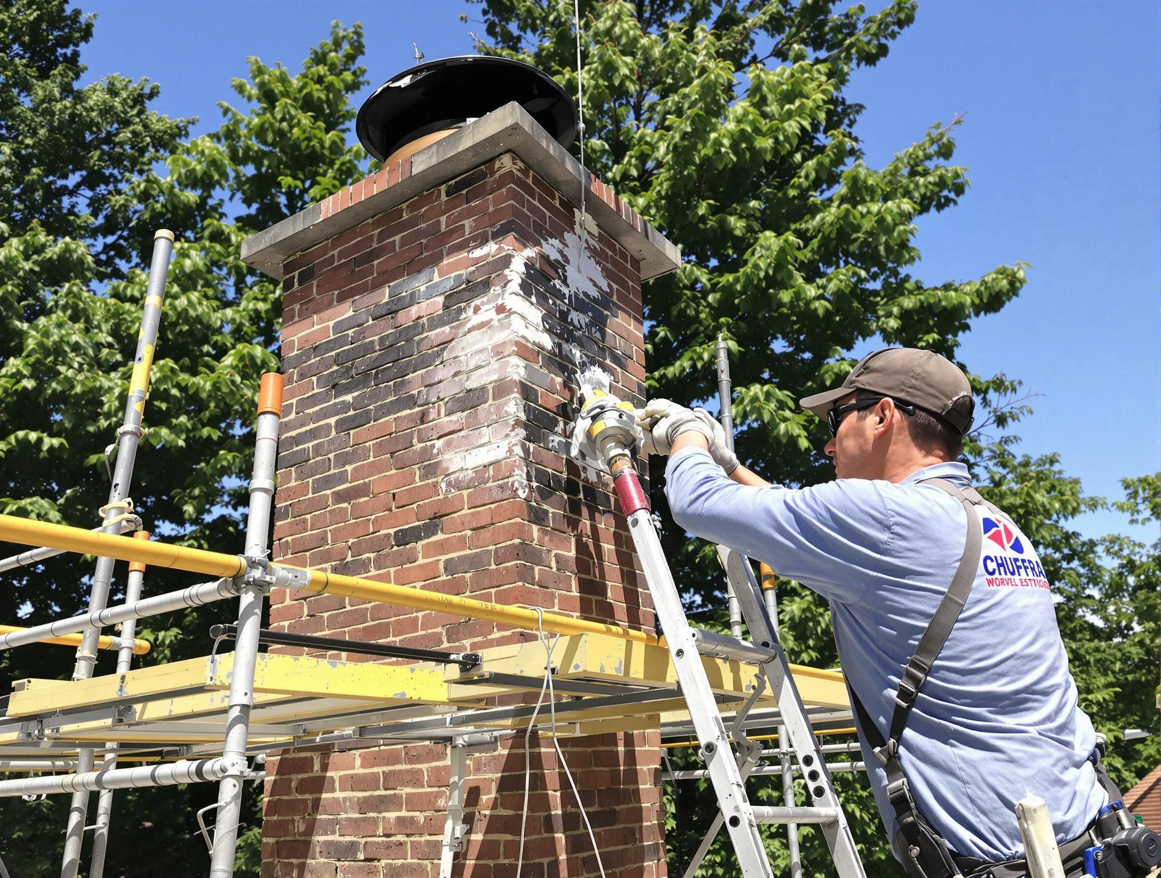 Structural chimney repair by Shrewsbury Chimney Sweep in Shrewsbury, MA