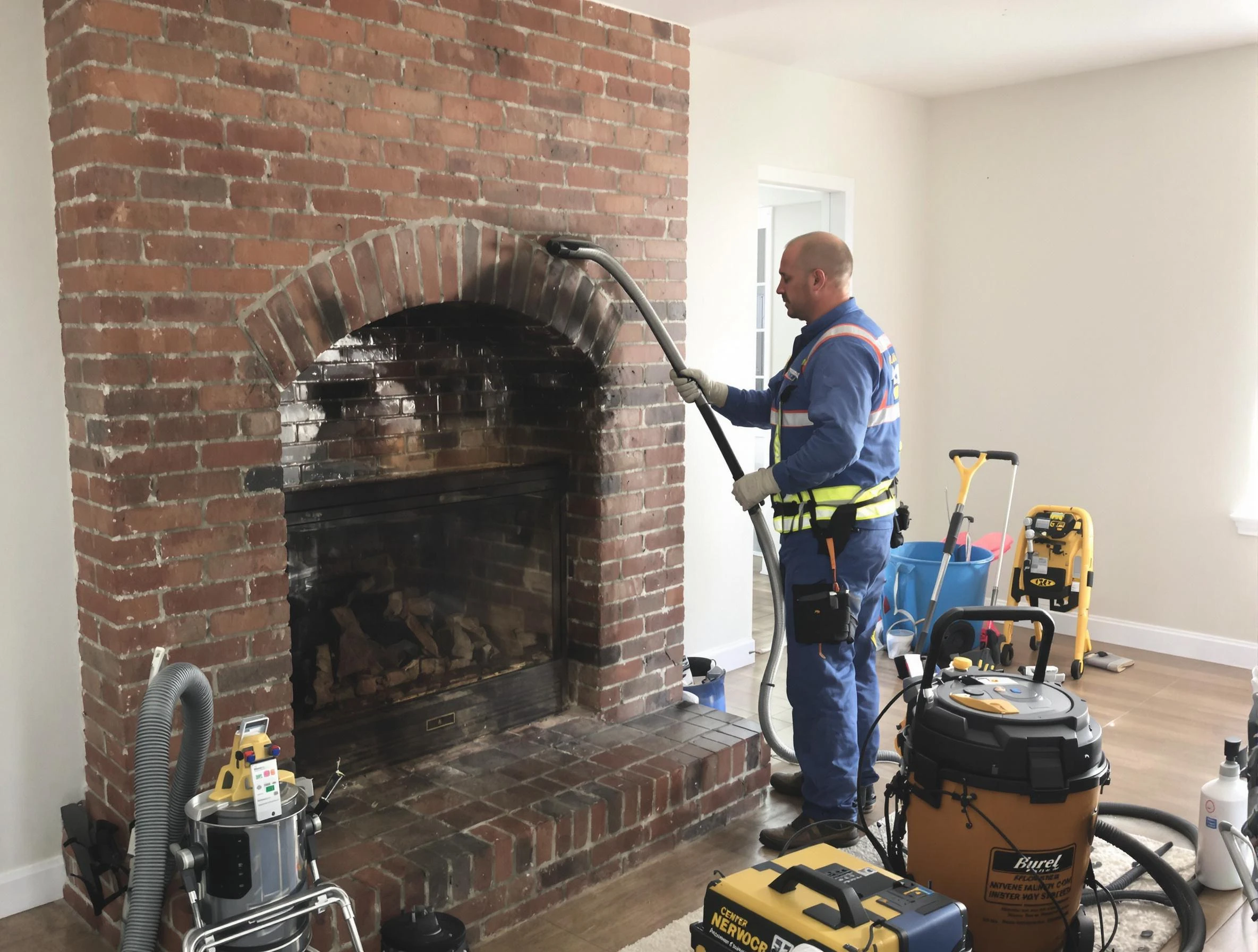 Shrewsbury Chimney Sweep expert performing detailed chimney sweep in Shrewsbury, MA